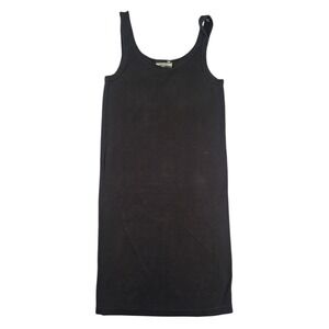 By Malene Birger Washed Black Ribbed Mini Dress Anisa Organic‎ Small $299